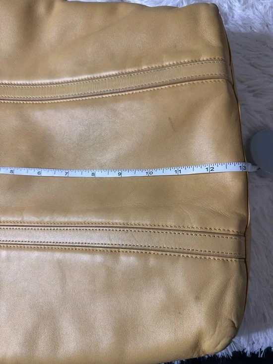 Loewe lamb skin pale yellow Leather Tote with Dual Top Handles - Picture 14 of 15